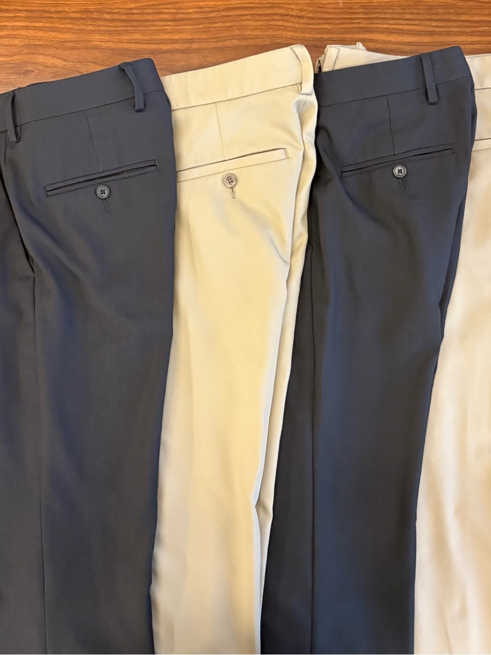 Men’s Haggar Dress Pants, 30x32, set of 4